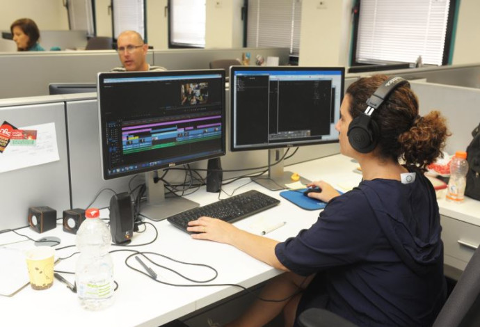 משרדי תאגיד השידור הציבורי החדש (צילום:  אבשלום ששוני)