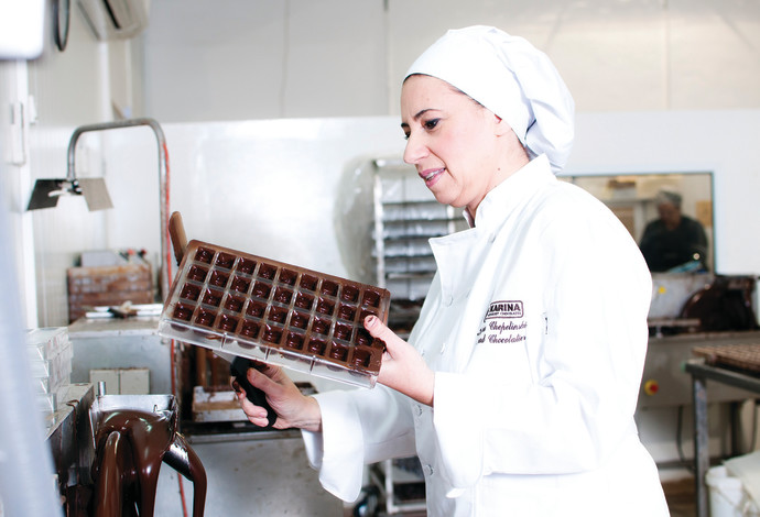 ייצור שוקולד ברמת הגולן (צילום:  מורג ביטן)