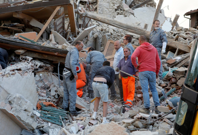 רעידת אדמה באיטליה (צילום:  רויטרס)