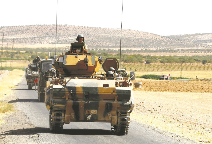 כוח צבאי טורקי בסוריה (צילום:  רויטרס)