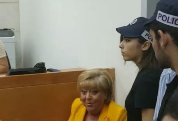 מרים פיירברג בהארכת מעצרה (צילום:  פוסטה)