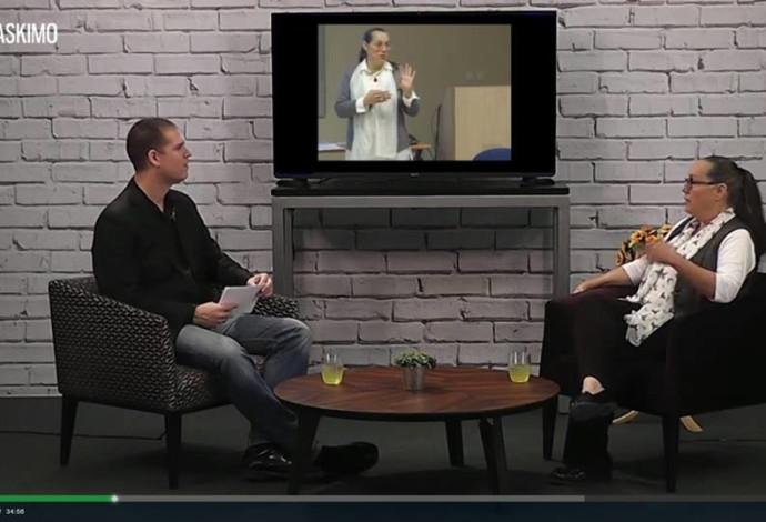 דני וידיסלבסקי ודרורית גל-פז בראיון אישי (צילום:  אסקימו TV)