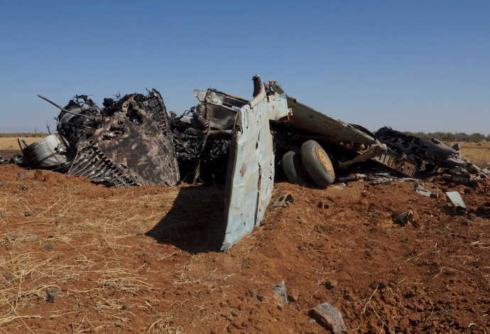 מטוס צבא סוריה שהופל - ארכיון (צילום:  רויטרס)