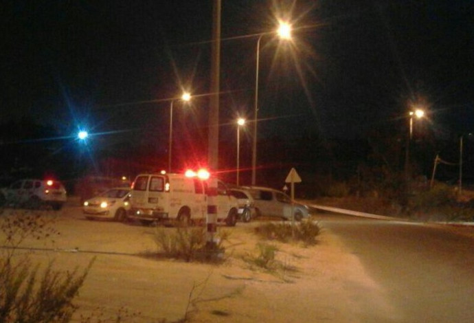פיגוע הירי סמוך ליד בית אל (צילום:  תיעוד מבצעי מד"א)