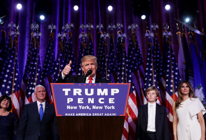 דונלד טראמפ, נאום הניצחון (צילום:  Getty images)