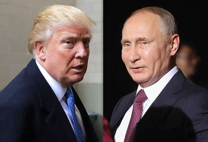 דונלד טראמפ, ולדימיר פוטין (צילום:  Getty images)