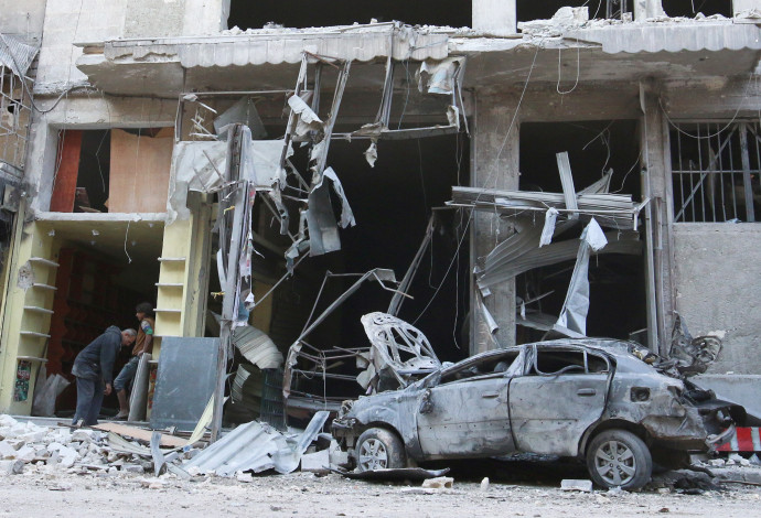 הפצצות בחלב, סוריה (צילום:  רויטרס)