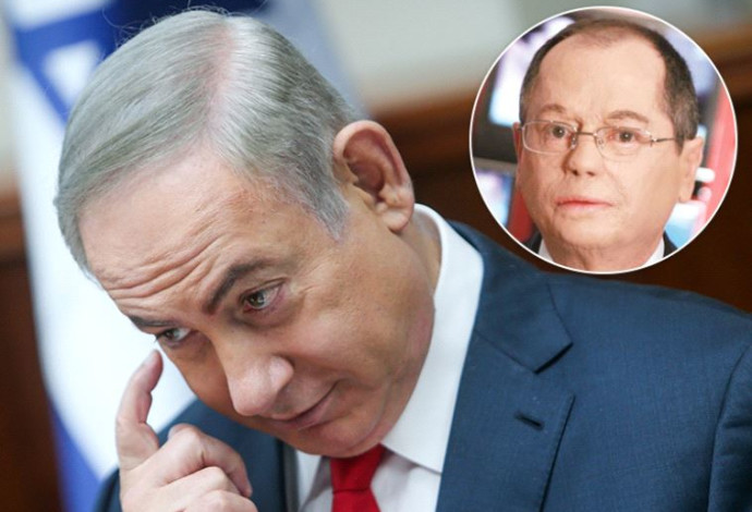 אמנון אברמוביץ' ונתניהו (צילום:  פלאש 90)