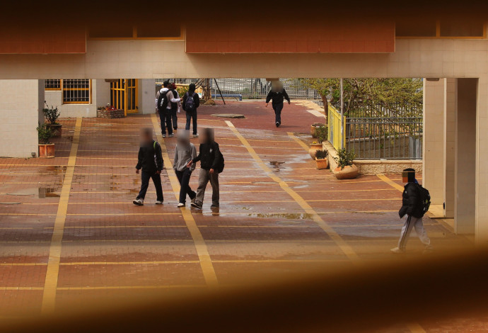 חצר בית ספר, למצולמים אין קשר לכתבה (צילום:  נתי שוחט, פלאש 90)