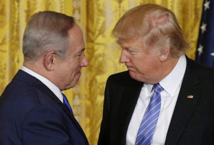נתניהו וטראמפ בבית הלבן  (צילום:  רויטרס)