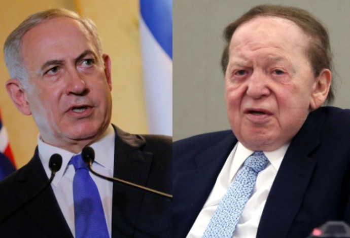 בנימין נתניהו ושלדון אדלסון (צילום:  רויטרס)