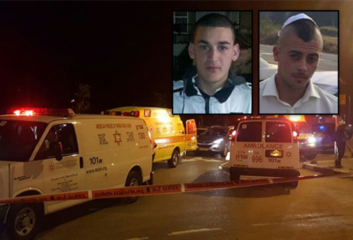 אביב בוארון ורון יעקב, הנרצחים באירוע הירי בנתניה (צילום:  פייסבוק,דוברות מד"א)