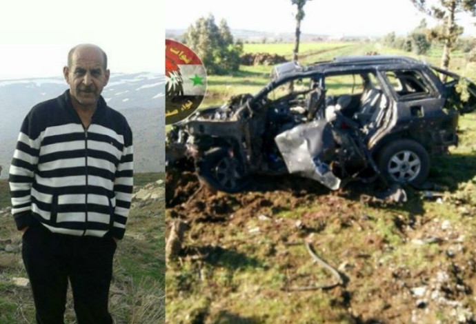 הרכב שהופצץ, על פי דיווחים סוריים