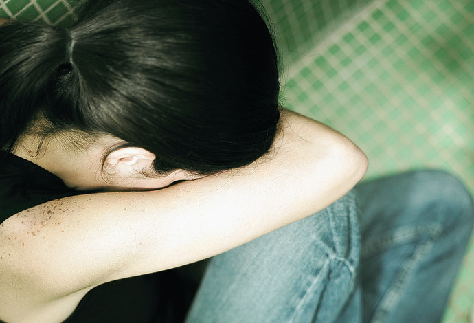 אישה בוכה, דיכאון, צילום אילוסטרציה (צילום:  אינג אימג')