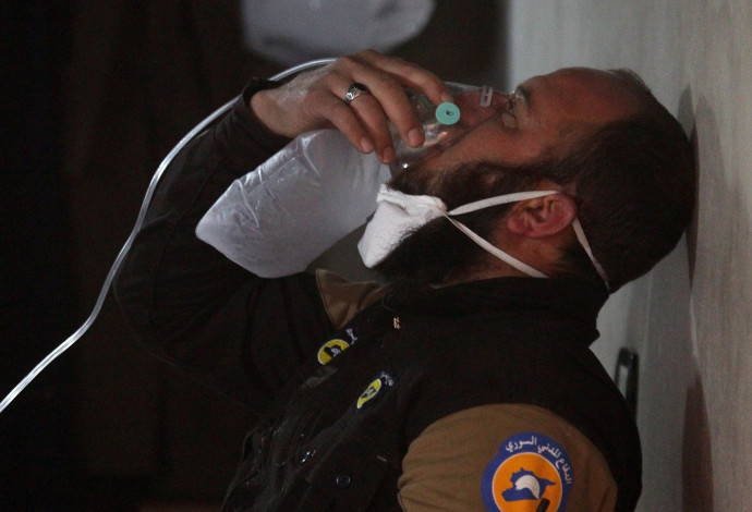 הפצצת הגז בסוריה (צילום:  רויטרס)
