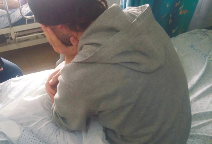 פצוע סורי בבית החולים זיו (צילום:  צילום מסך)