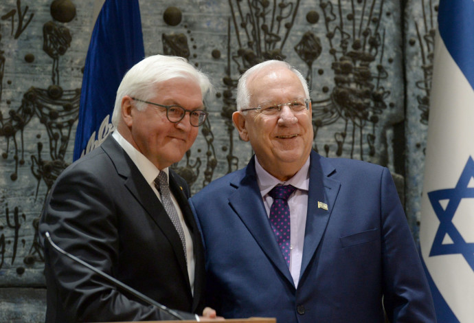 הנשיא ראובן ריבלין ונשיא גרמניה פרנק-וולטר שטיינמאייר (צילום:  מארק ניימן, לע"מ)