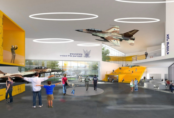 הדמיית מוזיאון חיל האוויר החדש (צילום:  'שוורץ בסנוסוף אדריכלים')
