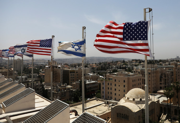 היערכות בירושלים לקראת ביקורו של הנשיא דונלד טראמפ (צילום:  רויטרס)