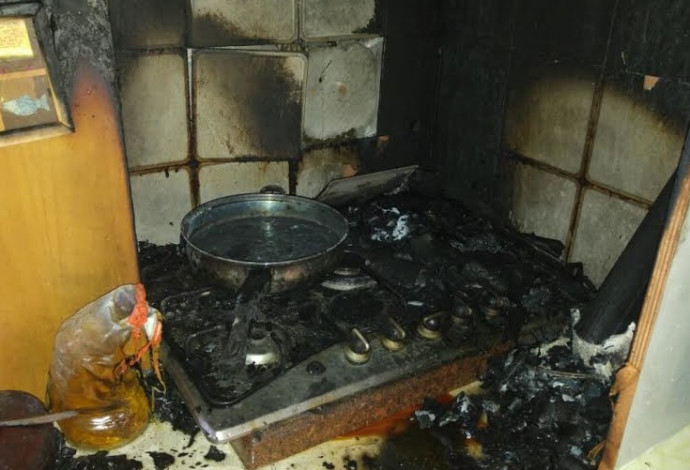 הבית שבו אירעה השריפה שבה מתה בראאה נאהד שורבג'י (צילום:  כיבוי אש נגב)