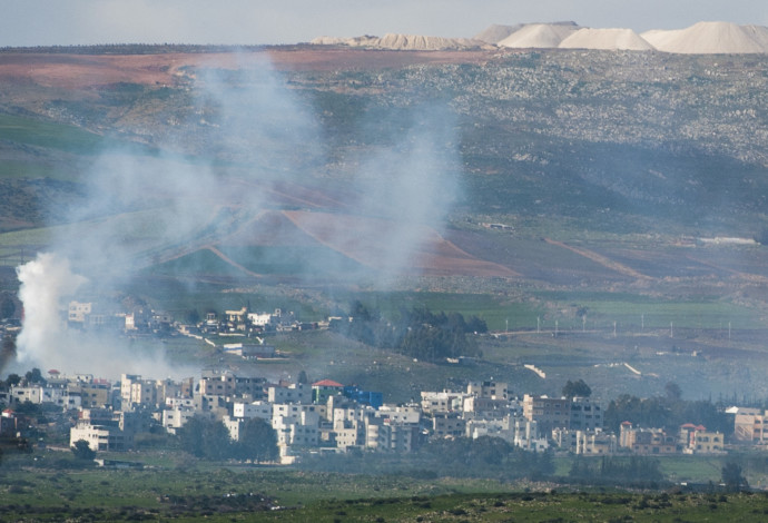 פצצת מרגמה ברמת הגולן (צילום:  באסל עווידאת, פלאש 90)