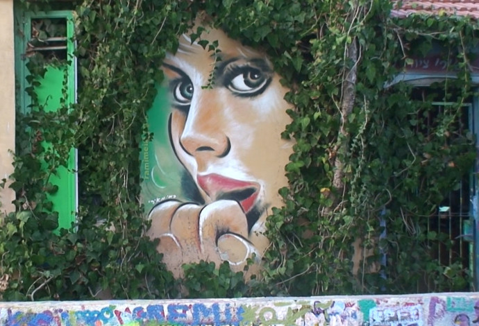 אומנות רחוב בתל אביב (צילום:  יצחק בן נר)
