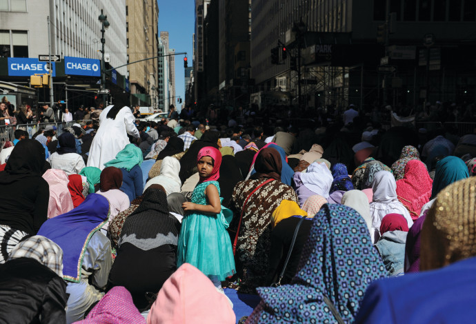 מוסלמים בניו יורק (צילום:  רויטרס)