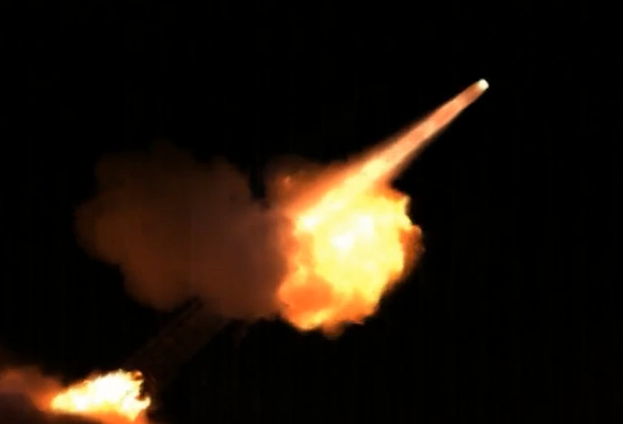 תיעוד שיגור טילי פטריוט (צילום:  דובר צה"ל)