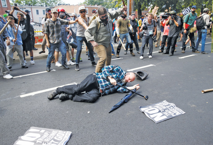 המהומות בשארלוטסוויל (צילום:  רויטרס)