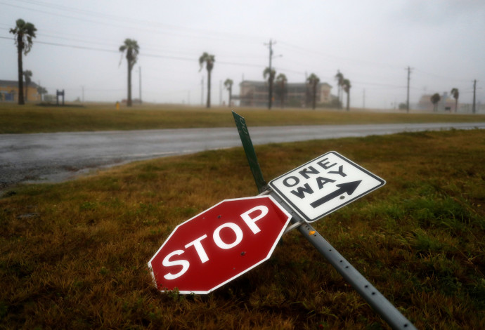 הוריקן "הארווי" בטקסס (צילום:  רויטרס)