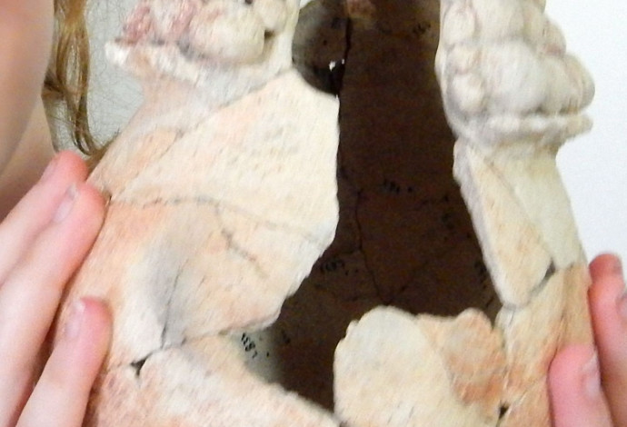 כלי חרס שנמצא באתר ארכיאולוגי בעמק הירדן (צילום:  אוניברסיטת חיפה)