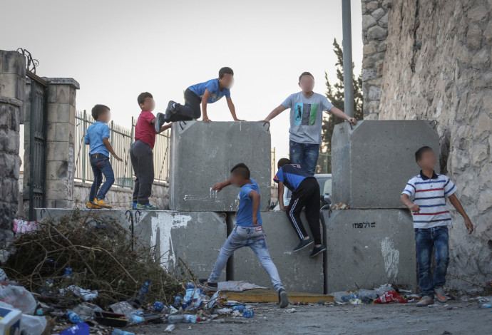 ילדים במזרח ירושלים (צילום:  פלאש 90)