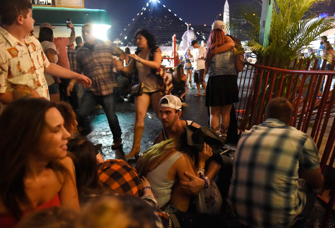 ירי בפסטיבל מוזיקה בלאס וגאס (צילום:  Getty images)