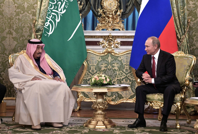 הנשיא פוטין ומלך סעודיה (צילום:  רויטרס)