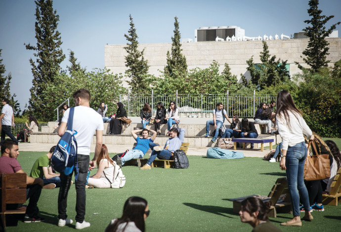 סטודנטים באוניברסיטת חיפה (צילום:  הדס פרוש , פלאש 90)