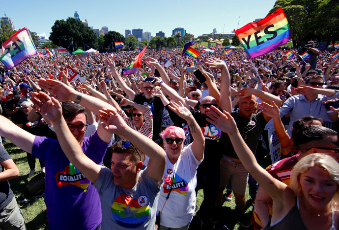 אישור נישואים חד מיניים באוסטרליה (צילום:  רויטרס)
