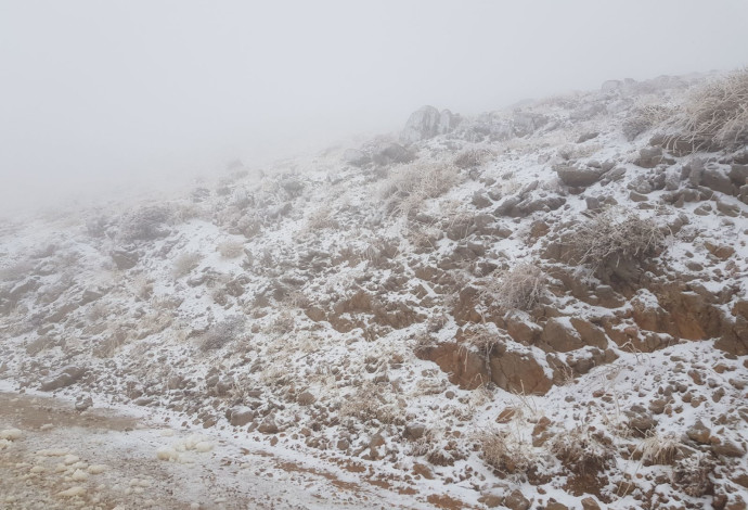שלג בחרמון  (צילום:  מיקי ענבר, אתר החרמון)