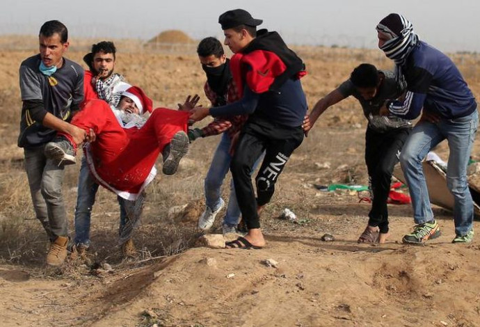עימותים בין צה"ל לפלסטינים (צילום:  רויטרס)