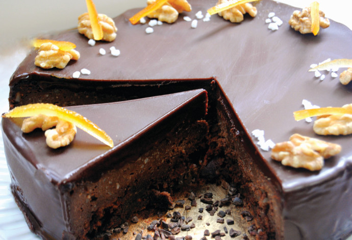 עוגת שוקולד בניחוח תפוז (צילום:  פסקל פרץ-רובין)