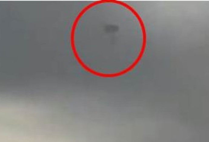הטייס שנפלט ממטוס ה-F-16 בצפון (צילום:  צילום מסך)