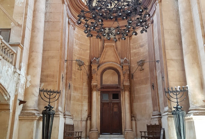 בית הכנסת ויטלי מדג'אר במצרים (צילום:  יורם מיטל)