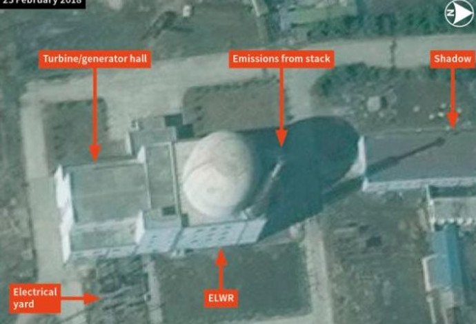 תמונות הלוויין של הכור הגרעיני בקוריאה הצפונית (צילום:  צילום מסך CNN)