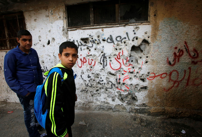 ילדים פלסטינים (צילום:  רויטרס)
