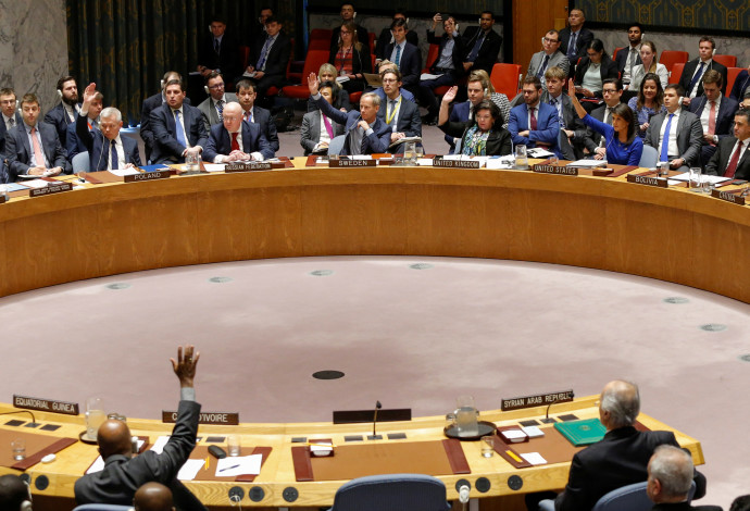 הצבעה במועצת הביטחון של האו"ם (צילום:  רויטרס)
