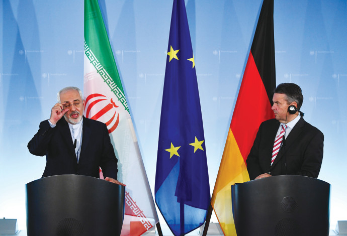 זריף וגבריאל, לשעבר שר החוץ הגרמני (צילום:  AFP)