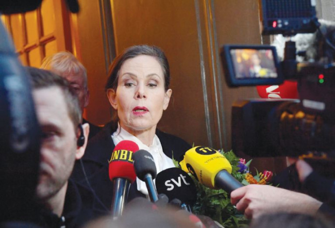 מזכירת האקדמיה השוודית, שרה דניוס (צילום:  רויטרס)