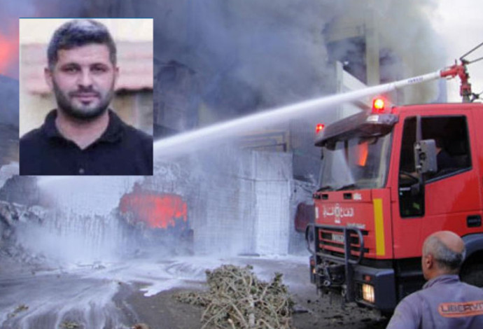 הפיצוץ בביתו של בילאל חסן עבדו בלבנון (צילום:  רשתות הערביות)