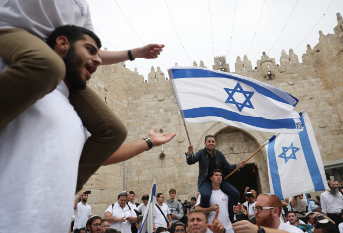 חגיגות יום ירושלים  (צילום:  יונתן זינדל, פלאש 90)