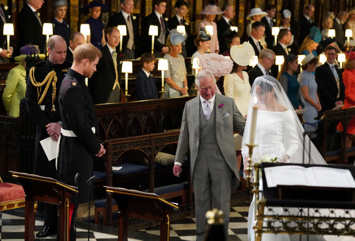 חתונת הנסיך הארי ומייגן מרקל (צילום:  רויטרס)