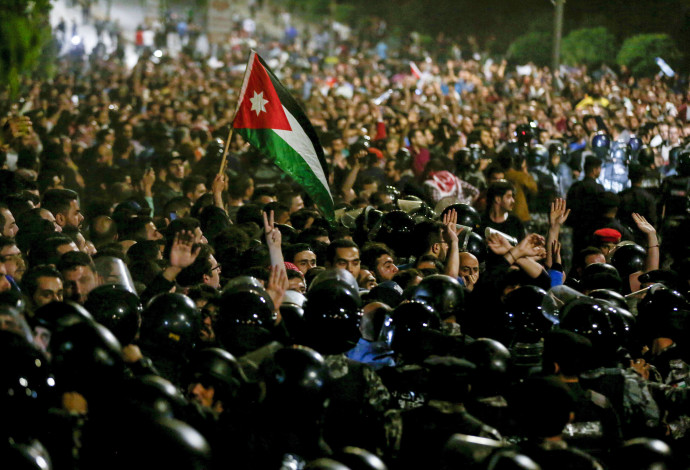 הפגנות בירדן (צילום:  AFP)